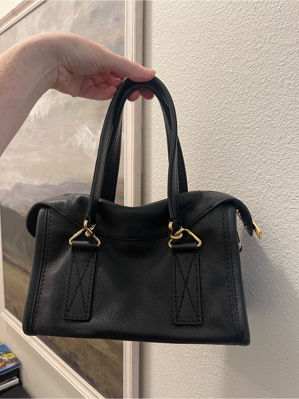 Marc Jacobs black pebbled Wellington satchel - Picture 2 of 7